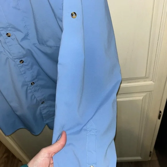 LL Bean 2 Shirt Men's XL Long Sleeve Performance Vented Fish Outdoors SPF - Picture 6 of 16